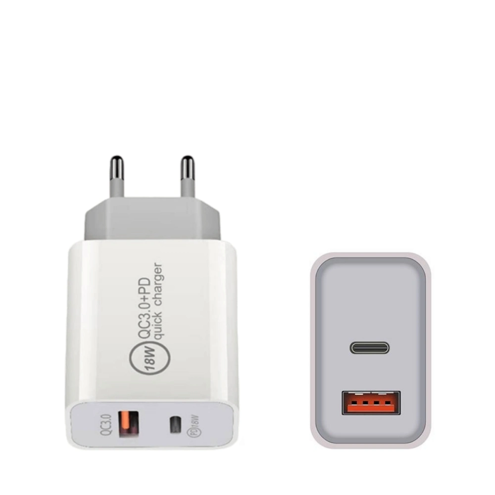 USA EU Au UK 18W A+C QC 3,0 QC Pd Cargador-Schnellladegerät-Adapter für USB-Schnellladegerät Typ C Für iPhone X XR 11 12 13 14 pro Max