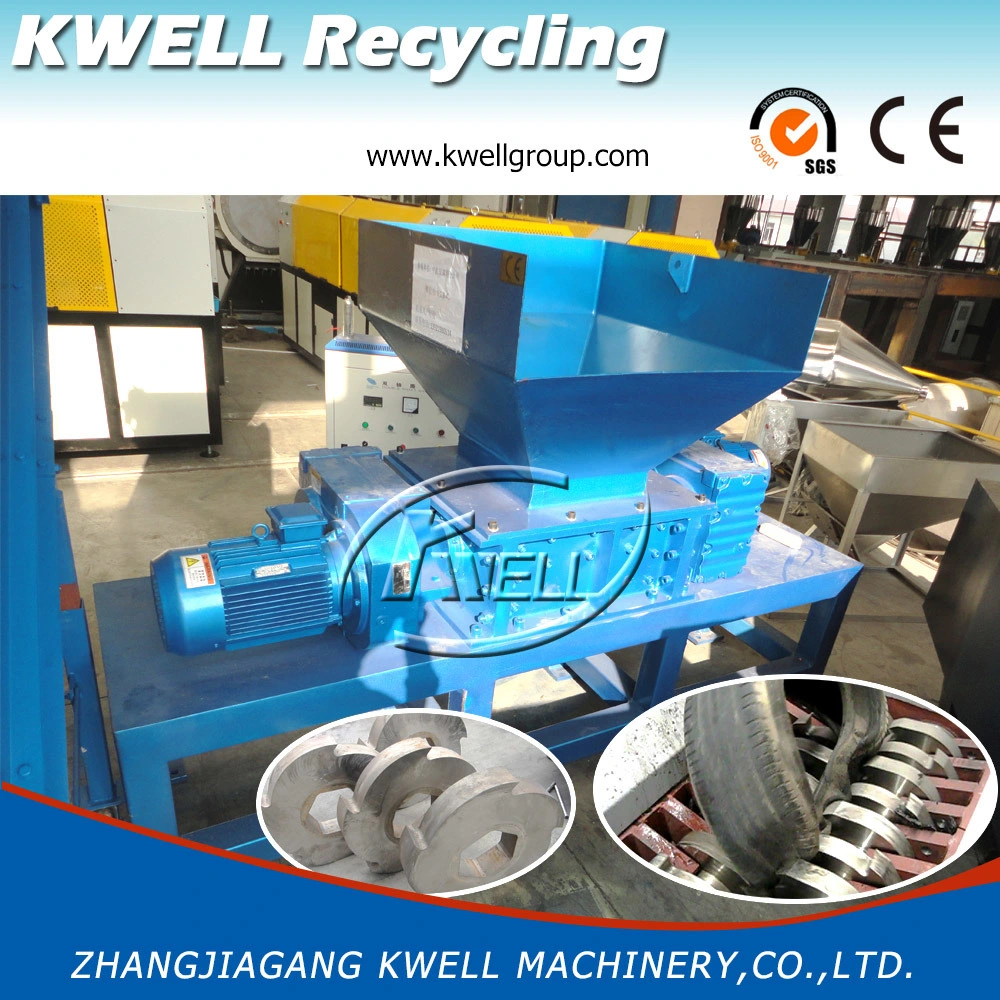 CE Certified Industrial Double Shaft Shredder for Recycling Waste Car Shell Metal Drum Barrel Tank