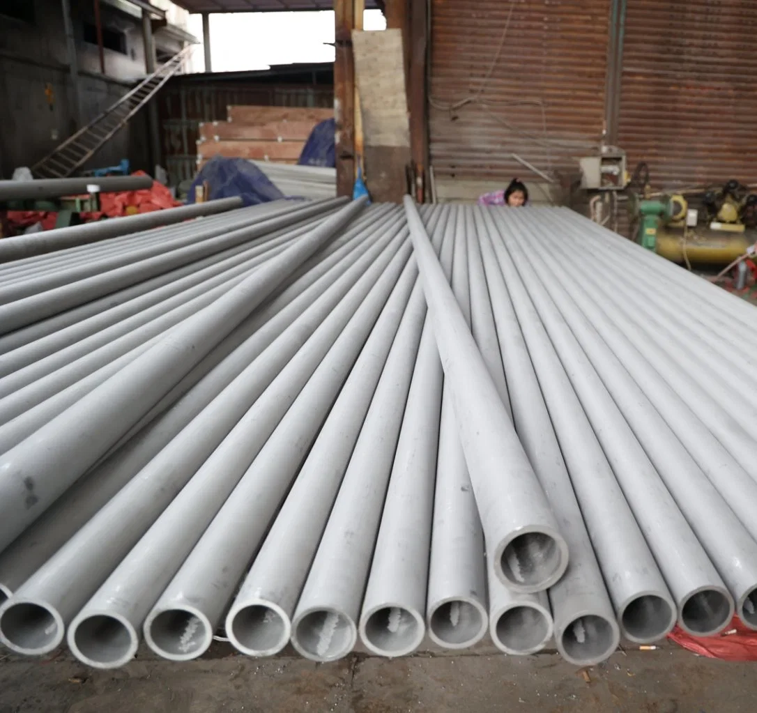 ASME B36.19. Duplex Water Pipes Sch40s S32205 Stainless Steel 8" Seamless ISO Seawater Round Seamless Tube Duplex Steel 1 Ton