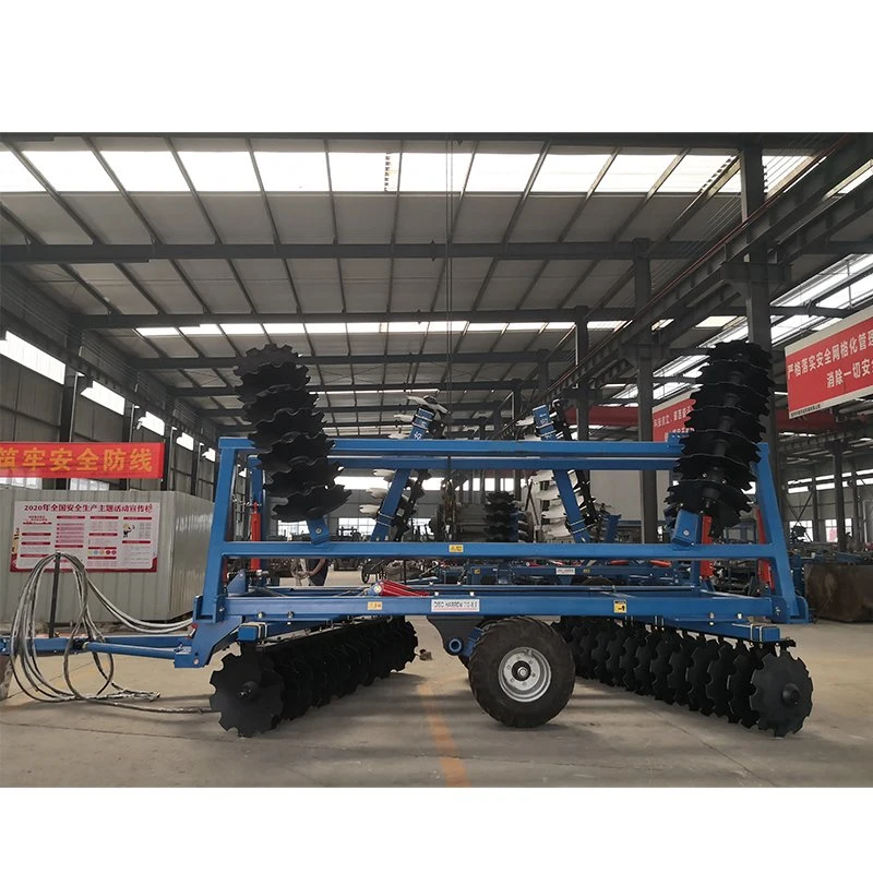 Farm Machinery Agricultural Heavy Duty Hydraulic ATV Disk Plough Machine Small 24 28 32 36 48 Inch Blade Tractor Disc Harrow