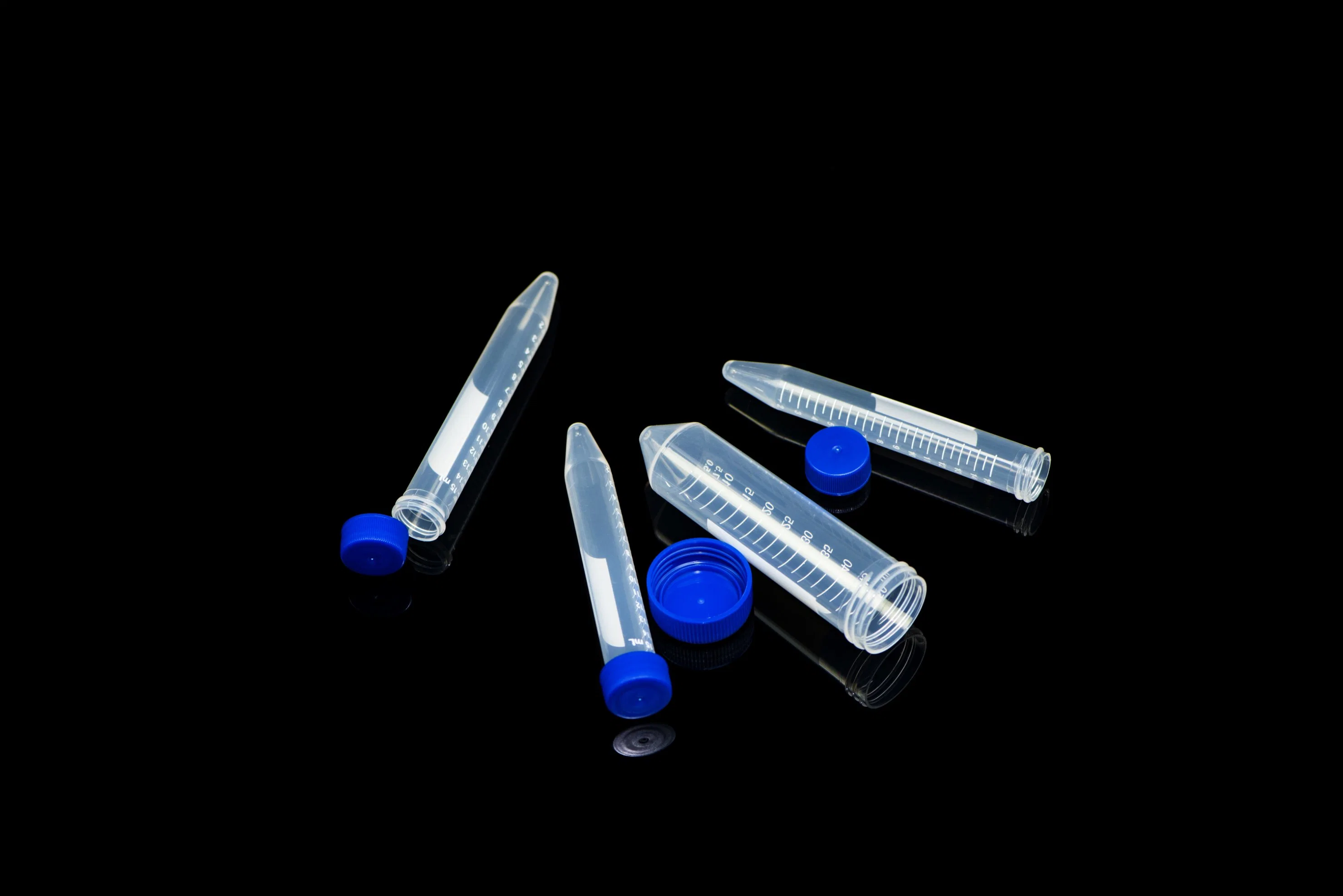 Flat-Top Cap, PP, Conical, Rack Pack, 15ml, 50ml, Sterile or Non-Sterile, CE, ISO, Disposable. Centrifuge Tubes.