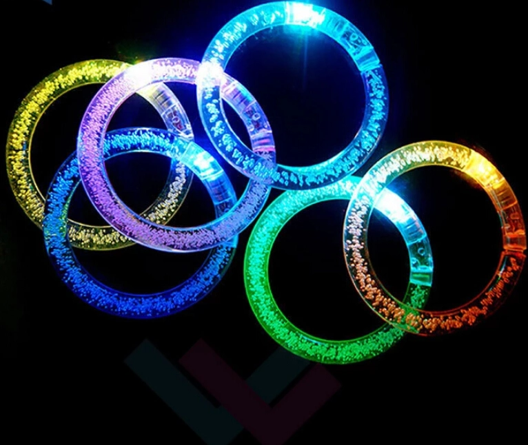 Acrylic Wedding Used Light up Promotion Low Price LED Wristband