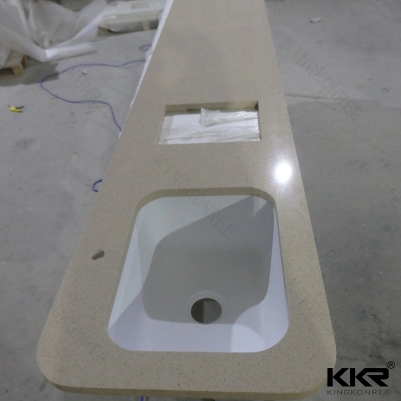 One Piece Solid Surface Kitchen Sink and Countertop