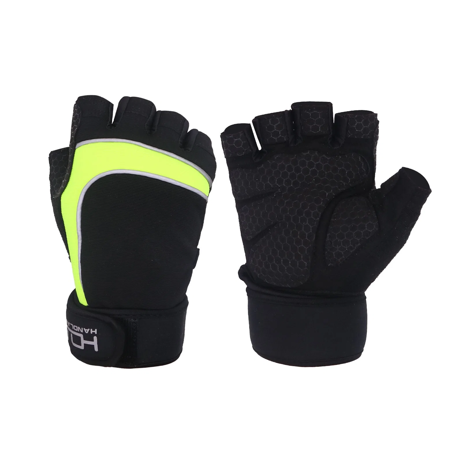 Prisafety Durablity noir de haute qualité de l'exercice de formation des gants de poids antiglisse antivibrations Gants d'entraînement de gym pour les hommes