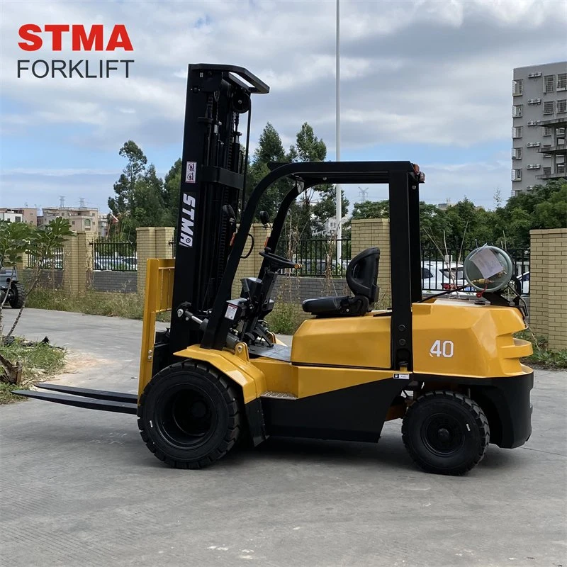 Stma 4t 4 Ton 4 Tonnes Propane Forklift Gas with 6000mm Triplex Mast and Side Shifter