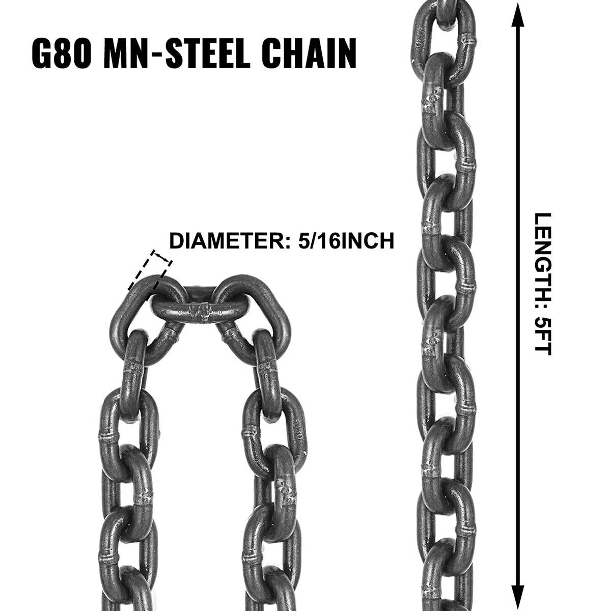 Hardware de instalação OEM fabricante China Aço de liga G100 grau 80 1 2 3 4 Duplo três pernas múltiplas 5/16 Linga da corrente de elevação com guindaste de polegadas com gancho de engate