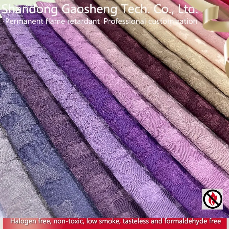 Flame Retardant No MOQ Boucle Yarn Dyed Upholstery Jacquard Fabric Forhome Textile