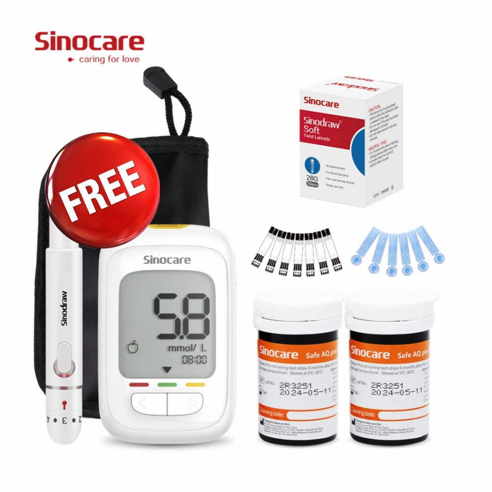 Sinocare Blood Glucose Meter Blood Glucose Monitor Digital Glucometer Glucose Monitoring System