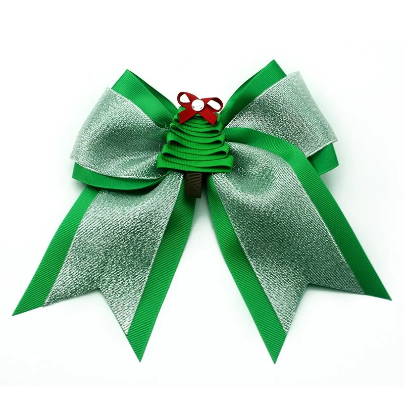 Christmas Style Girl Boutique Hair Accessories Bow Girls Matching Clothes Atmospheric Bow Hair Accessories