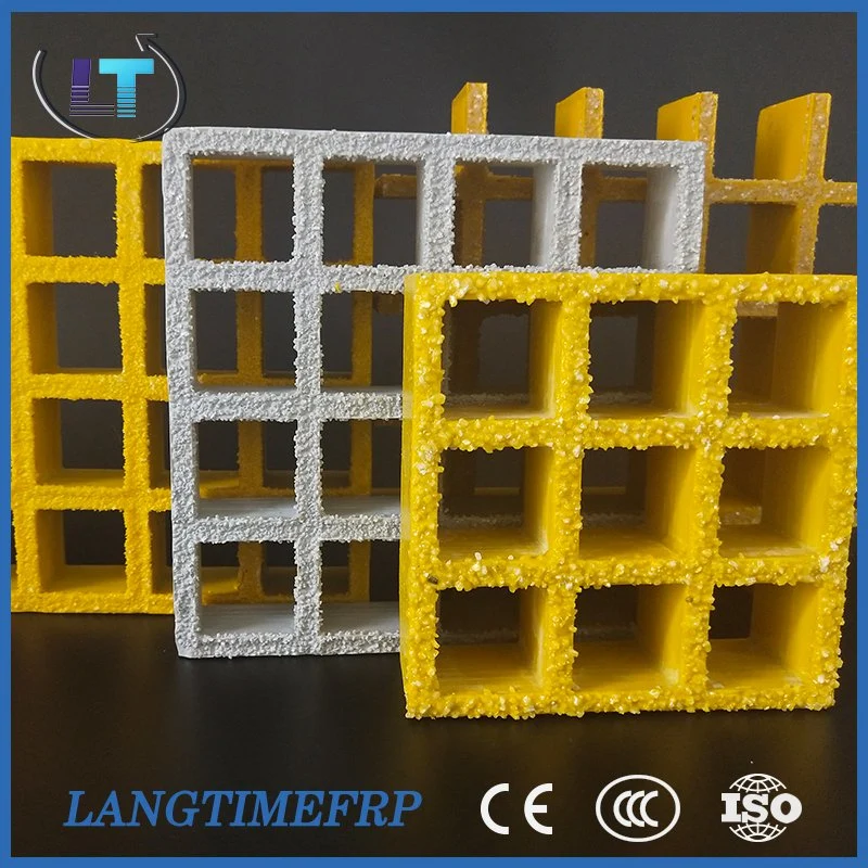 FRP/GRP Plastic Grating, Fibreglass/Glassfiber Gritted or Concave Gating, Micro Mesh Grating