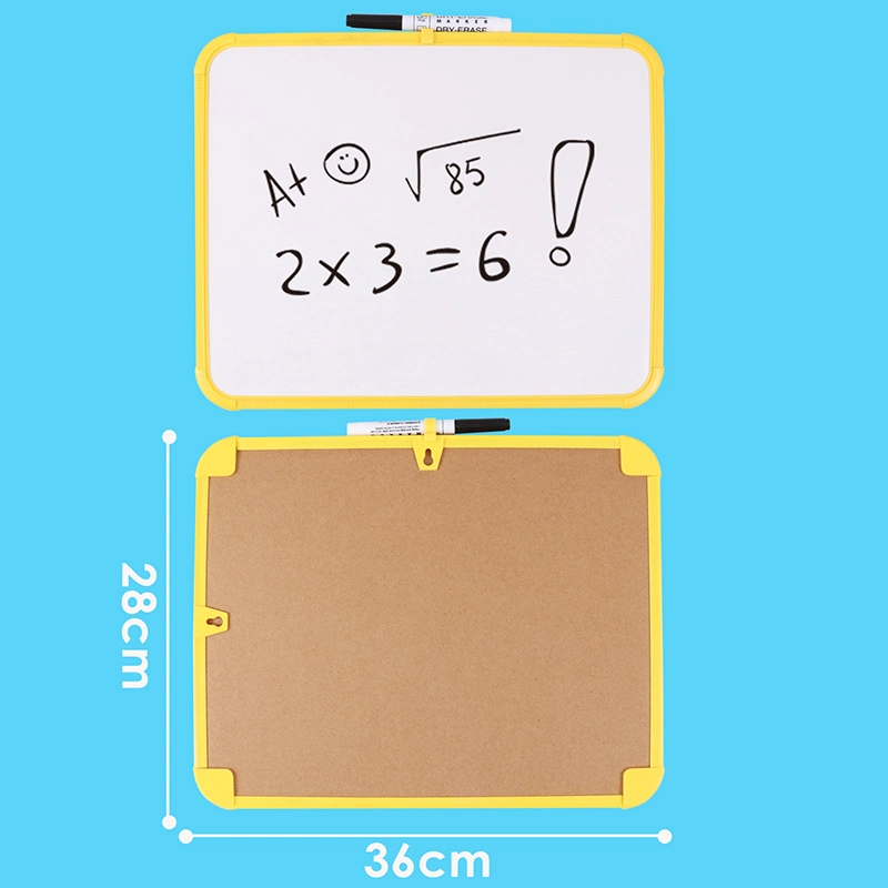 Foska PE emoldurada Kids Dry Erase writing White Board with Caneta