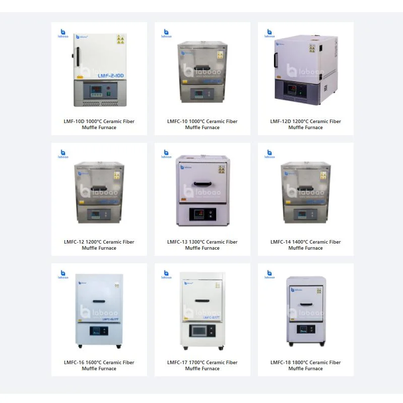 Laboao 1000c ~ 1800c Forno de mufla elétrico para aquecimento em laboratório Tratamento