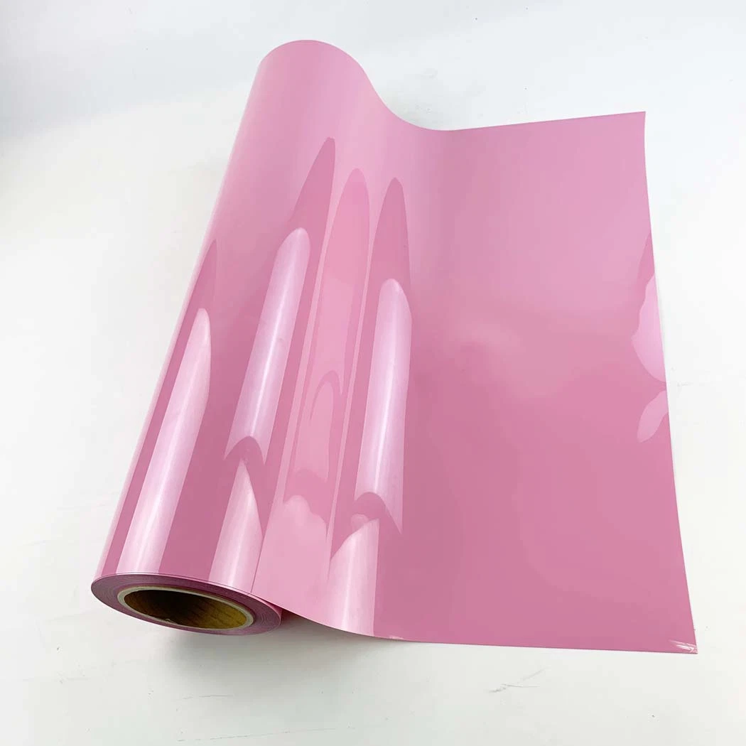 Hot Sell Korea Quality Flex PU Heat Transfer Vinyl Wholesale/Supplier for T-Shirt Cdu-14 Pink