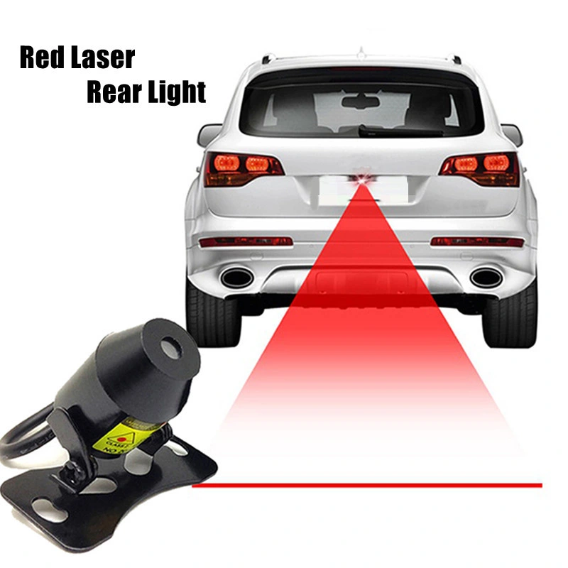 Luz de aviso de nevoeiro traseira a laser anti-colisão para automóvel Motociclo