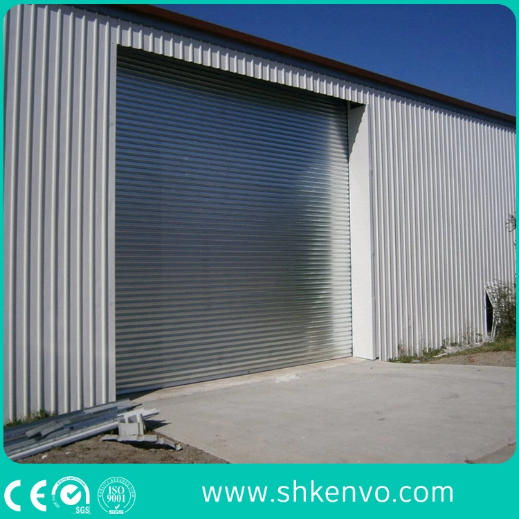 Industrial Overhead Electric Wind Lock Steel Rolling up Shutter for Factory or Garage