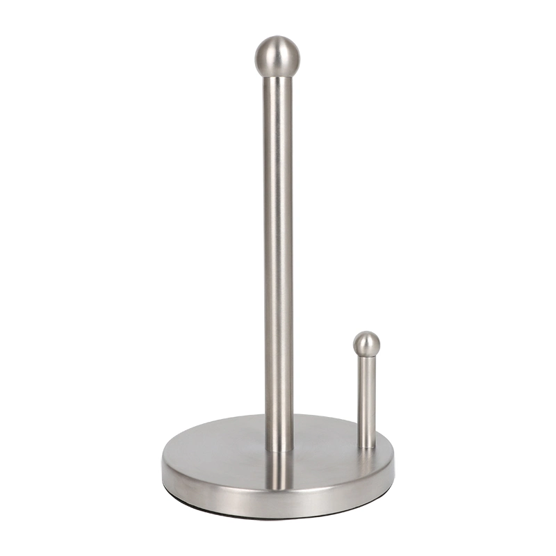 Custom Kitchen Weighted Stainless Steel Single Tear Standing Paper Towel Holder