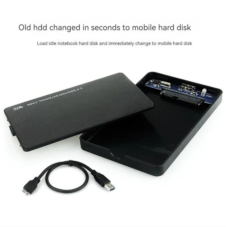 2022 USB 3.0 HDD Laptop Hard Drive External Enclosure 2.5 Inch SATA SSD Mobile Disk Box Cases HDD for Windows/Mac OS Wd