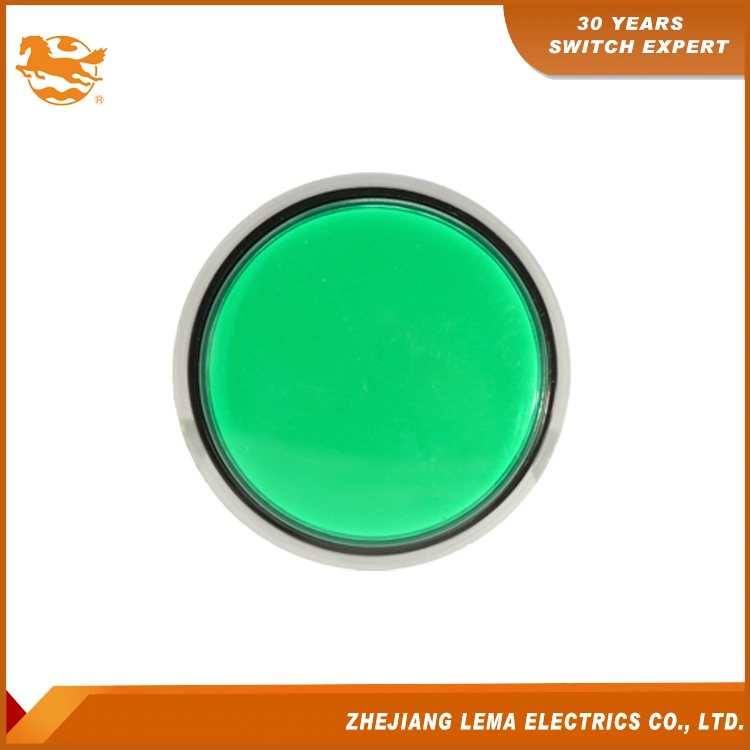 IP40 Protection Degree Green LED Push Button Switch Pbs-005