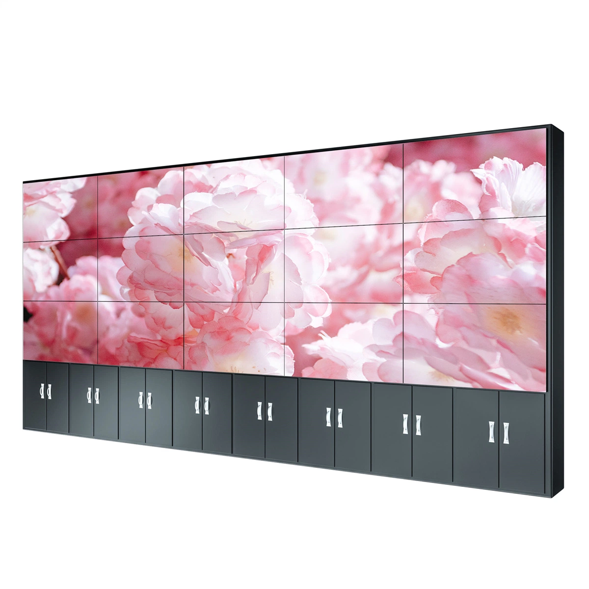 Écran publicitaire de raccordement 4K 2X2 3X2 55 pouces 3,5 mm Grand écran de montage mural LCD vidéo numérique à cadre étroit Affichage mural à cristaux liquides