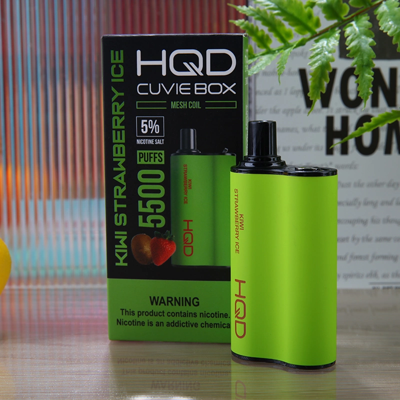 Hqd Vape Cuvie Box 5000 inhalaciones de venta directa de fábrica de Shenzhen el E-cigarrillo Vape vaporizador Ecigs Pod EGO Pod E-Cig Vape Diseño nuevo Vape Cigarrillo electrónico