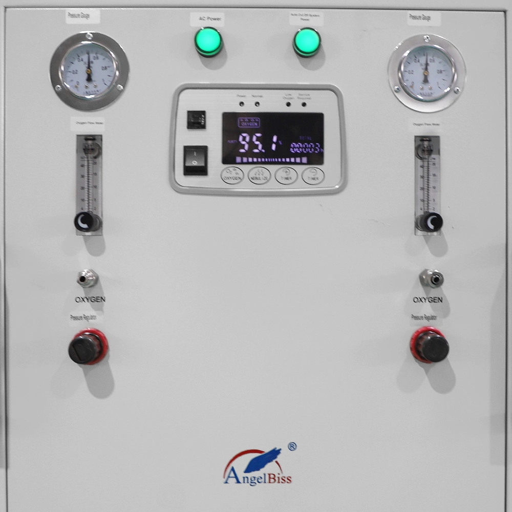 Angelbiss Factory Customized 20-60 Liter Large Flow 2-6 Bar High Pressure Oxygen Generator with Auto Cut off to Drive Ventilators and Anesthetics at ICU