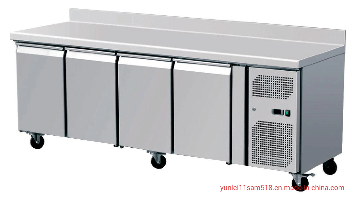 Yunlei-Commercial Kitchen Equipment 3 Doors Undercounter Chiller Salad Display Counter