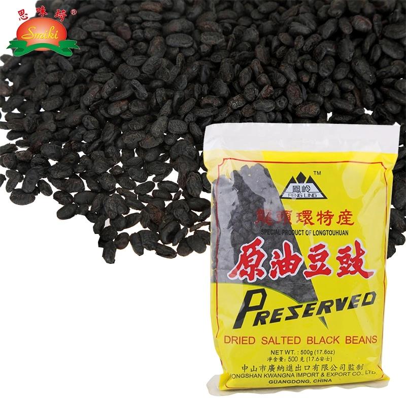 Halal Dried Salted Black Beans Natural Preserved Black Bean Using for Noodles