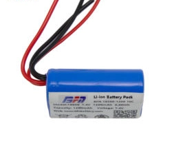 2s1p 7.4V Rechargeable 1200mAh 18500 Li Ion Battery Pack for Toys