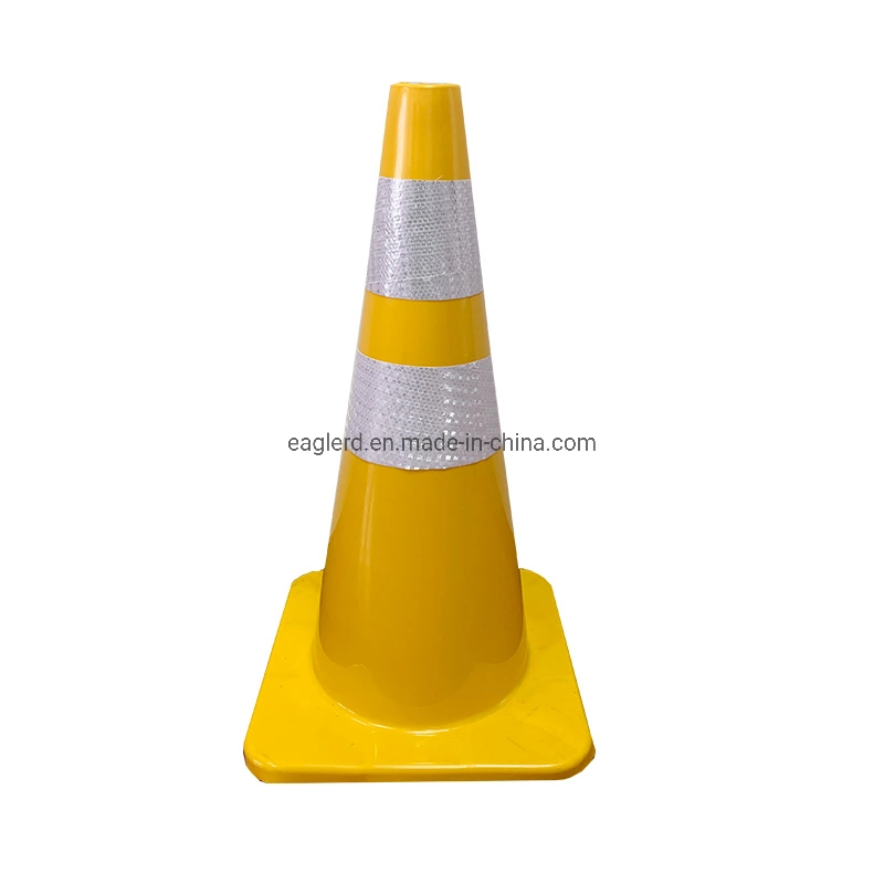 28'' 1.7kg Yellow PVC Traffic Road Safety Cone