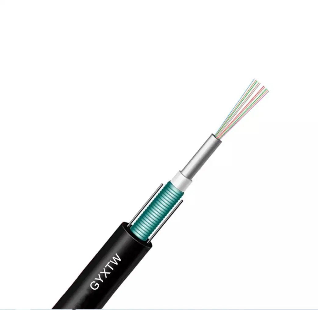 4 8 12 Core GYXTW Fiber Cable Outdoor Single Mode G652D G657A1 G657A2 Aerial Overhead Underground GYXTW/ADSS Fiber Optic Cable