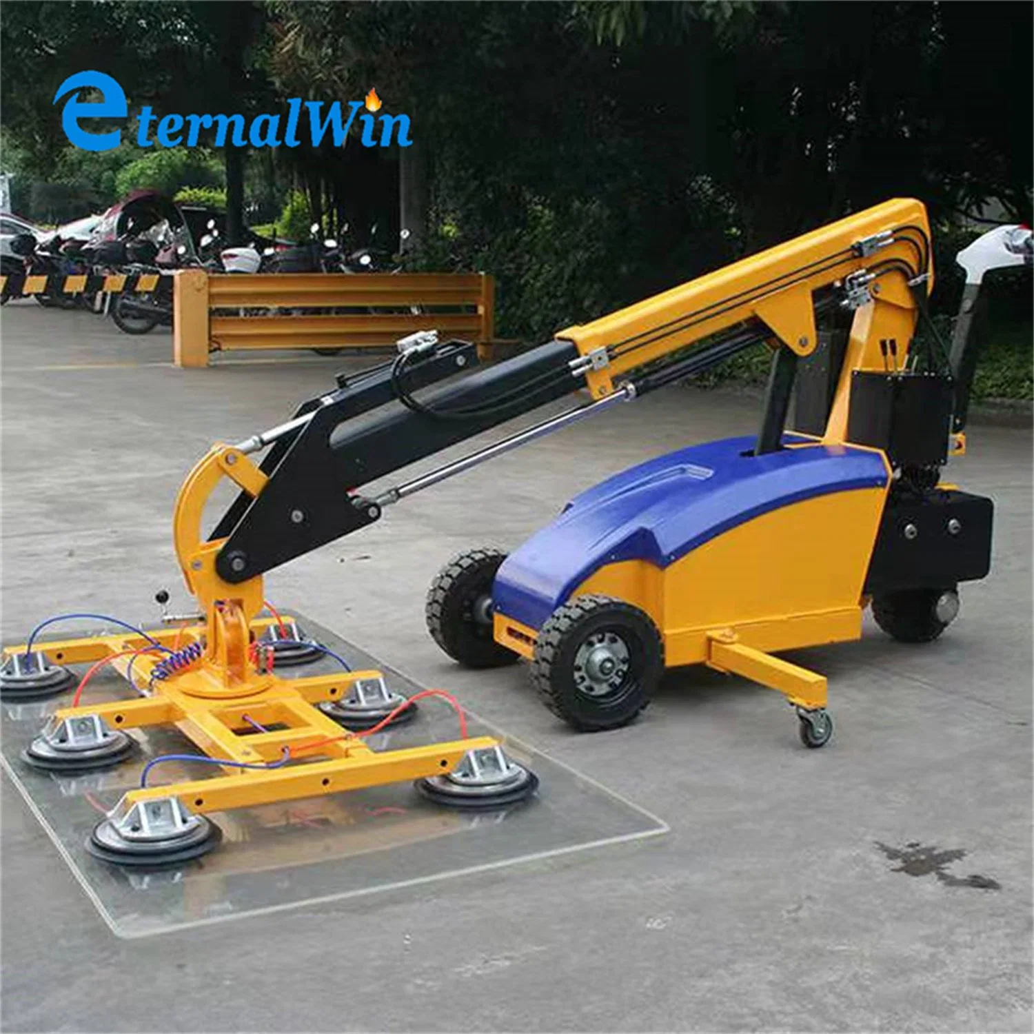 Mobile 600kg Electric Glass Vacuum Lifter Glass Lifting Equipment 800kg 600kg Metal Sheet Marble Tile Vacuum Lifter