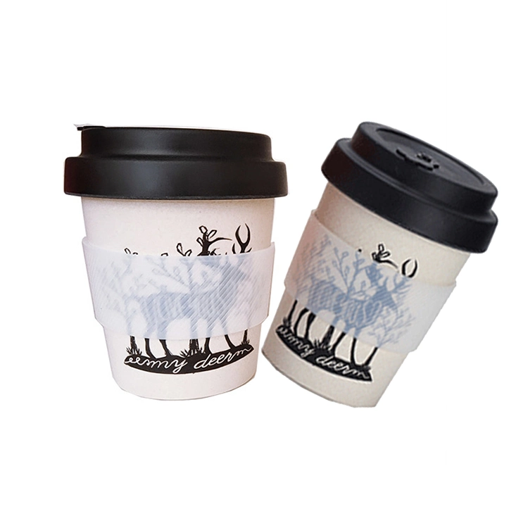 300ml Wholesale/Supplier High quality/High cost performance  Bamboo Fiber Cup with Lid