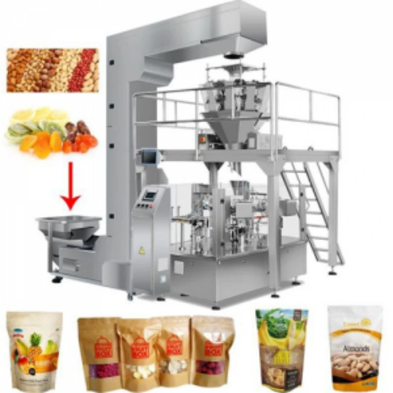 Snack Food Doypack Wrapping Packaging System Automatic