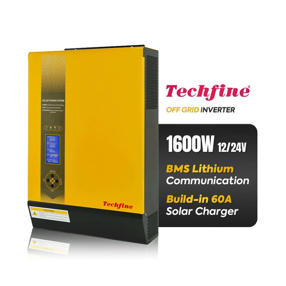 Techfine off Grid DC 12V to AC 220V 2kVA 1600W Solar Inverter