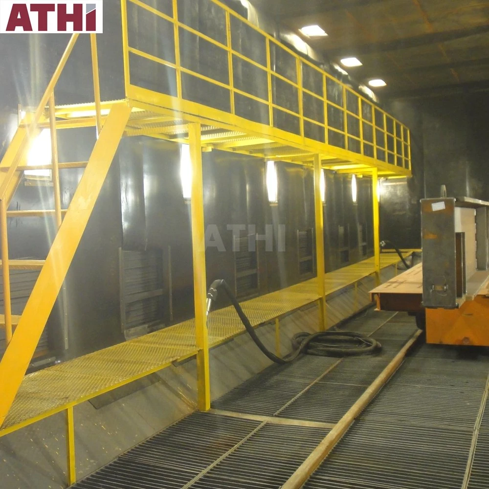 Mechanical Recovery Type Air Blast Room Sandblasting Booth Shot Blast Chamber for Sale