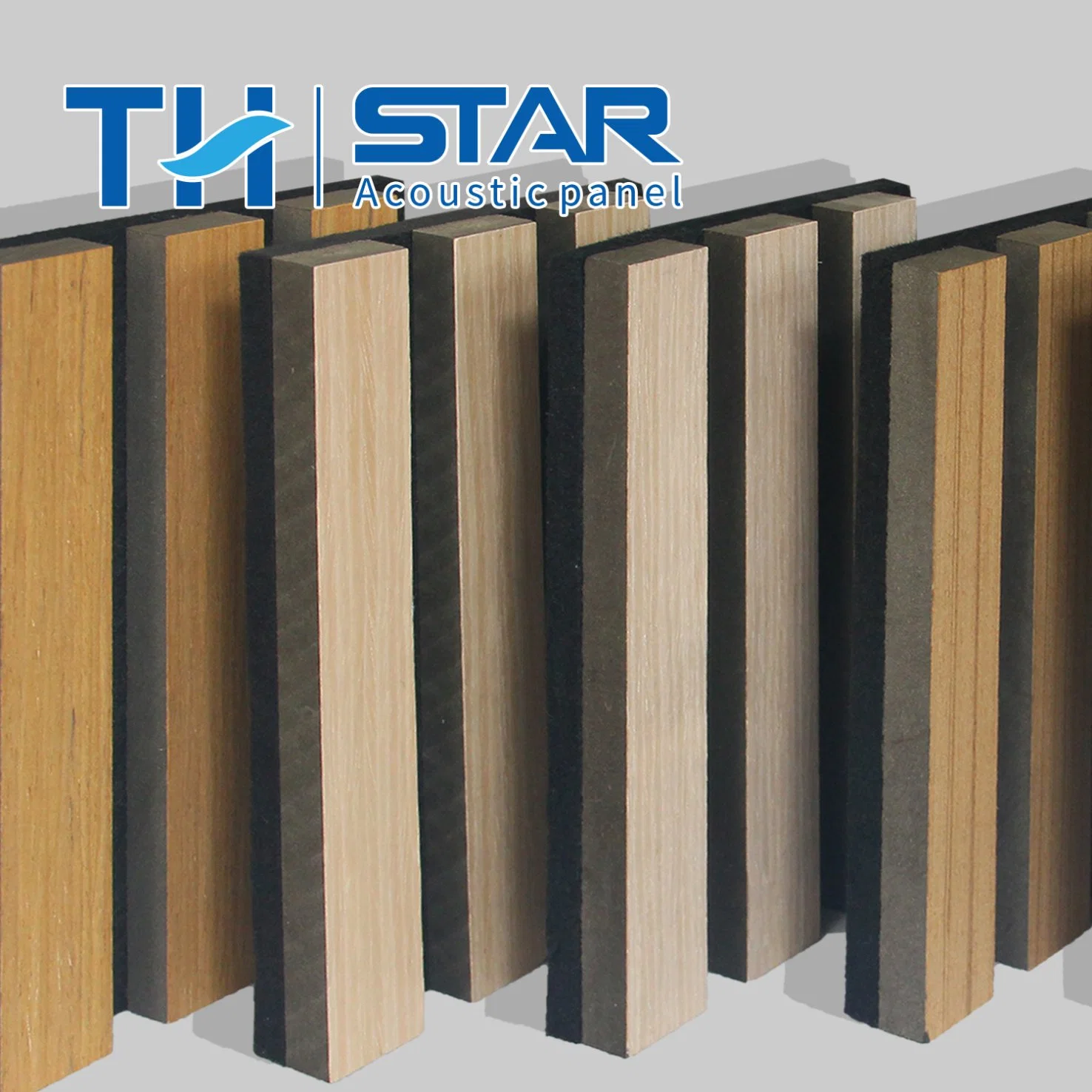 Eco Friendly Natural Oak Timber Wood Veneer Slats Acoustic Wall Panel for Ballroom