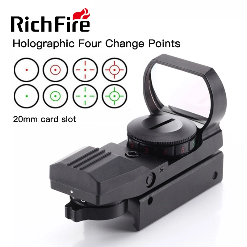 Richfire 4 Reticle Reflex Sight 11mm 20mm Red Green DOT