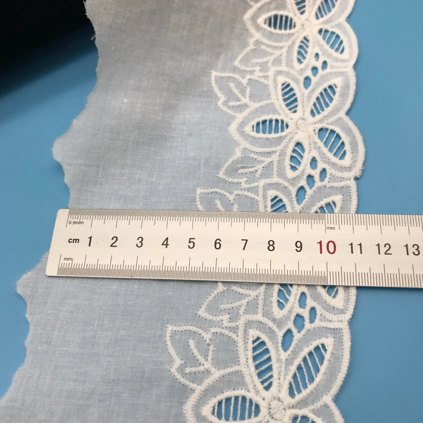 Low Price Embroidery Knit Weave Jacquard Textile Apparel Fashion Accessories Clothing Cotton Lace