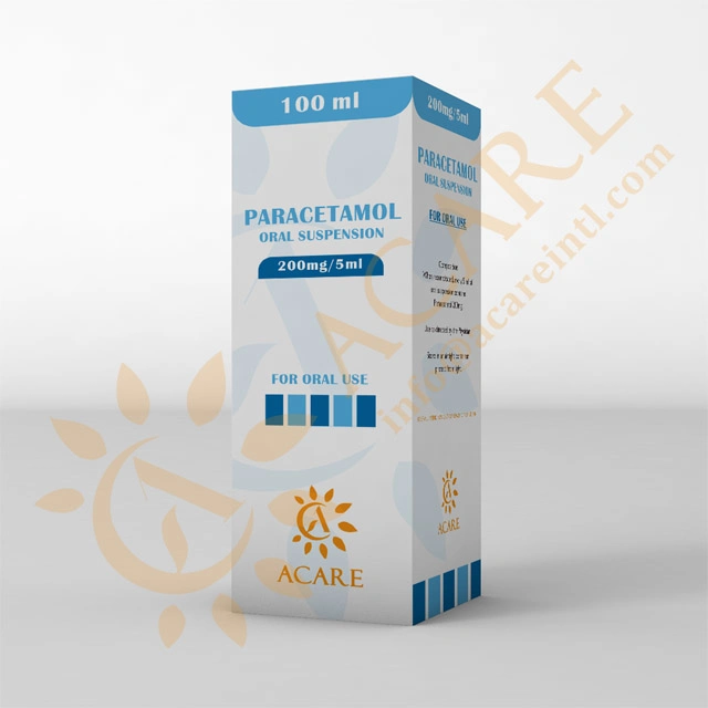 Pharmazeutische Produkte Hersteller Paracetamol Oral Suspension "120mg/5ml; 200mg/5ml60ml, 100ml"