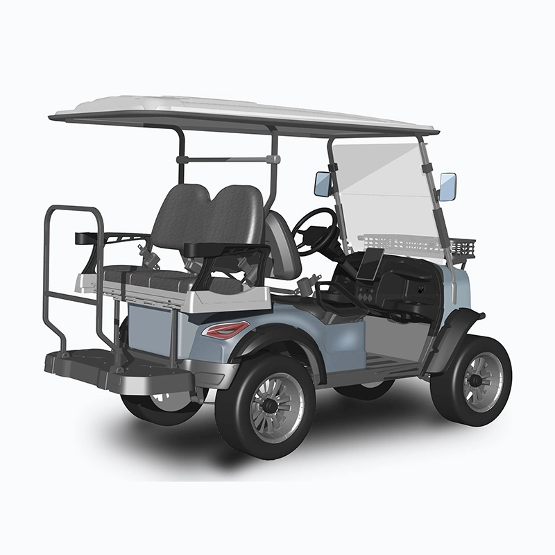 48/72V New Style B Modern Fashion 2023 Brand Design 4 Seat Sightseeing Bus Club Cart Electric Golf Buggy Hunting Cart with DOT