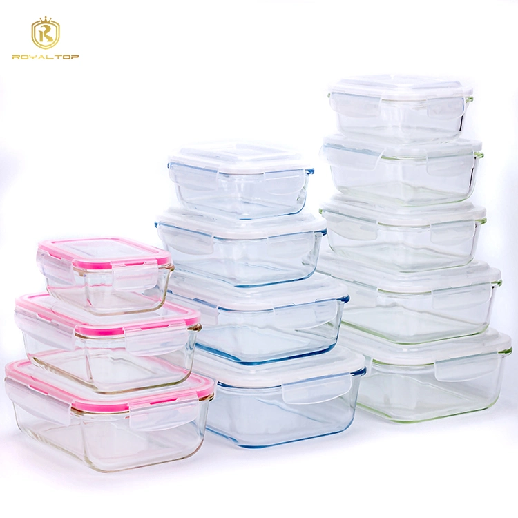 Wholesale/Supplier Glass Lunch Box Kitchen Glass Containers for Food Storage