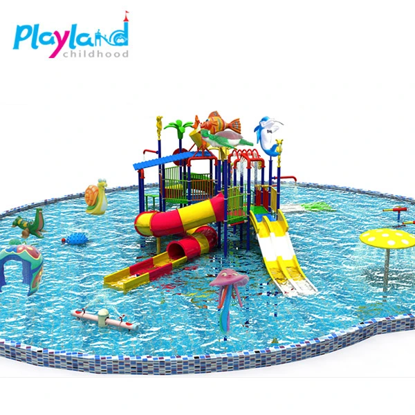 Kids Splash Park Equipment Colorful Water Play Equipment for Hotel