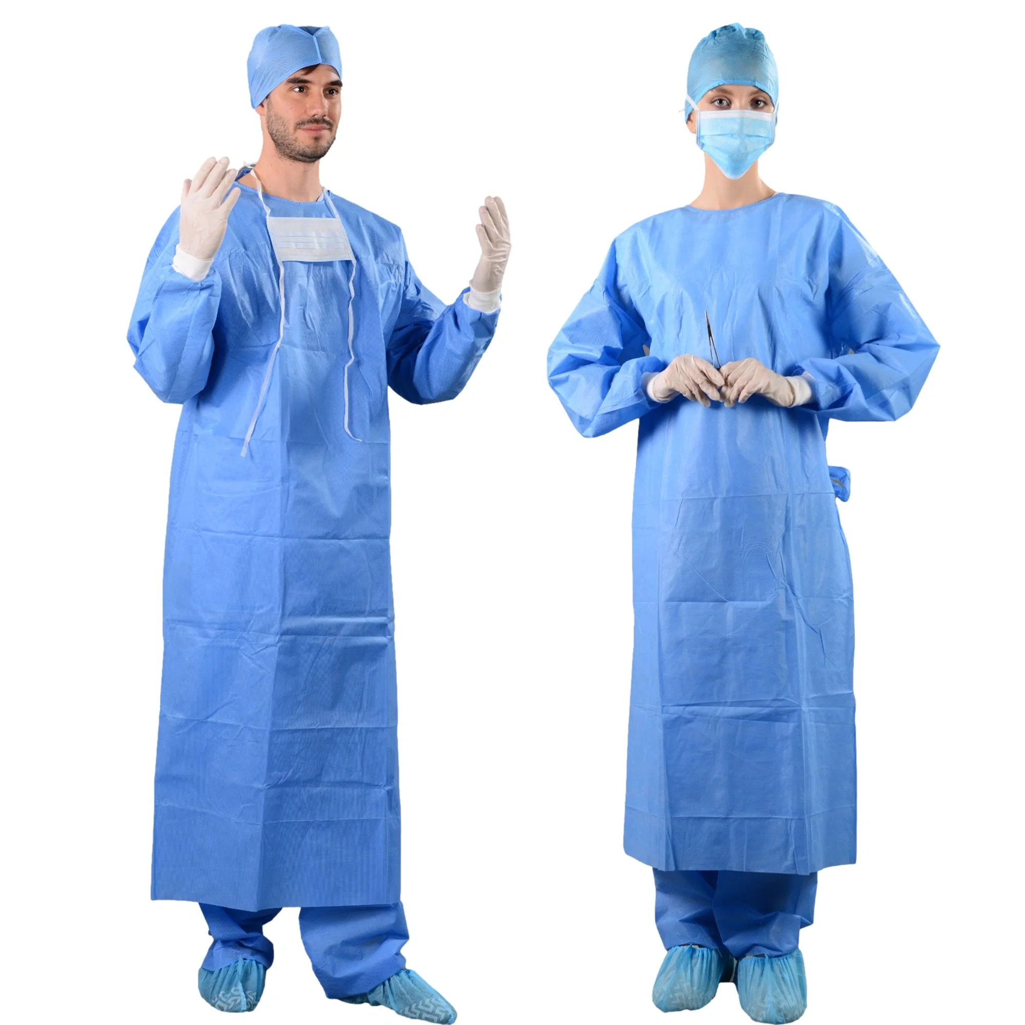 Suministros médicos desechables estériles SMMS/Smmms ropa de cirugía bata