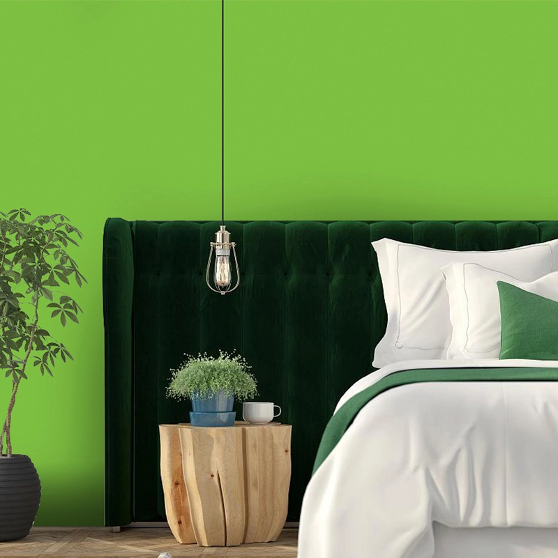 Healthy Material Fashion Design Bright Green Color Wall Sticker Home Decor