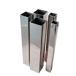 Customized 304/321/316L/310S Mirror Polished Stainless Steel Square Tube Pipes