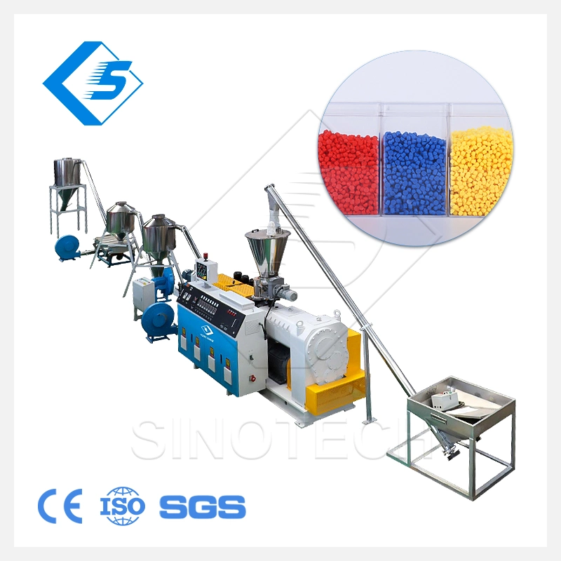 Factory Price Powder Double Screw Granulating Rigid Soft PVC Granules Plastic Granulator Making Machine Pelletizing Production Line