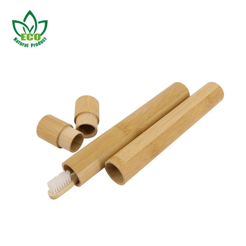 Promotional Convenient to Carry Bamboo Toothbrush Case Travel