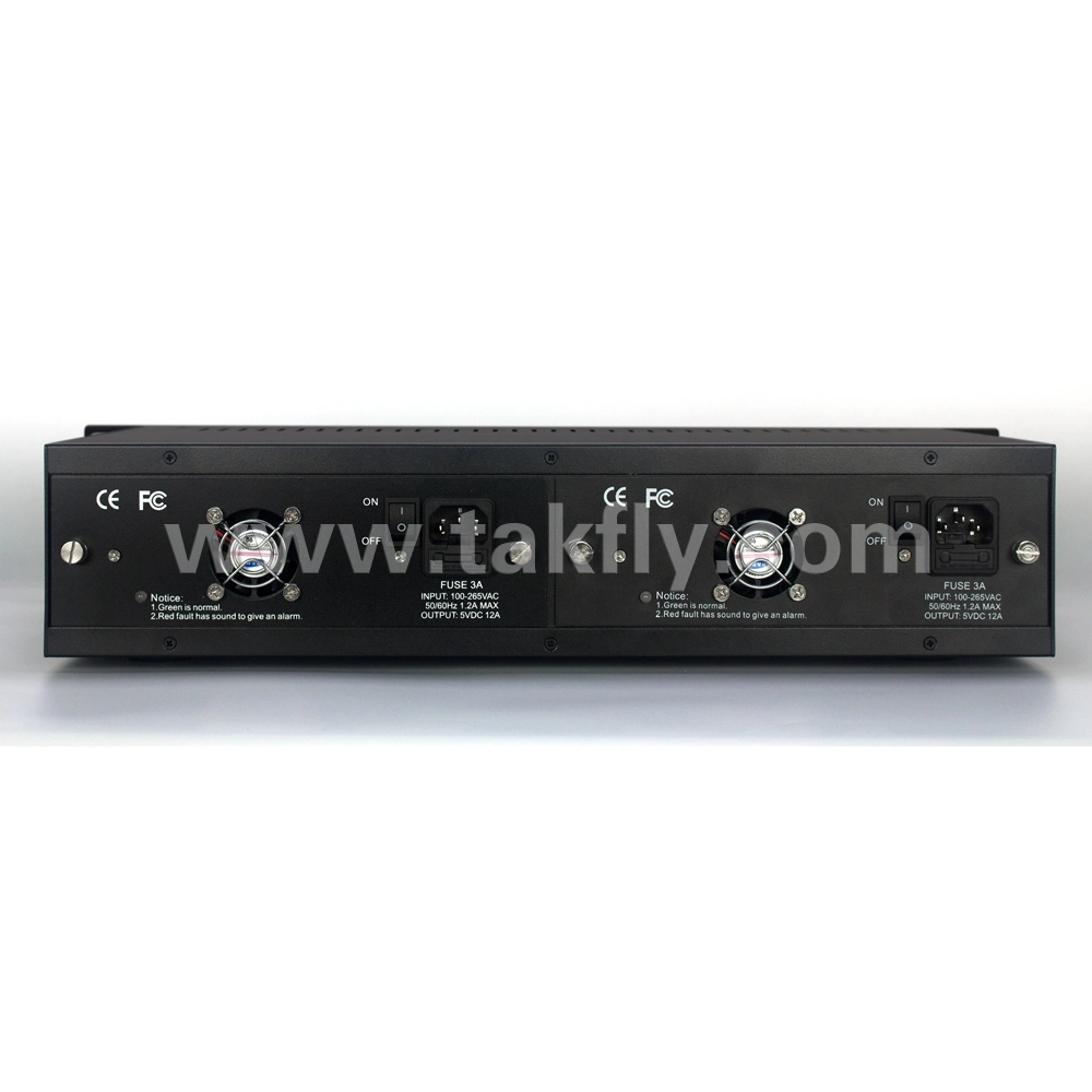 14 Slot Rack-Mount Chassis for Media Converter Black Color