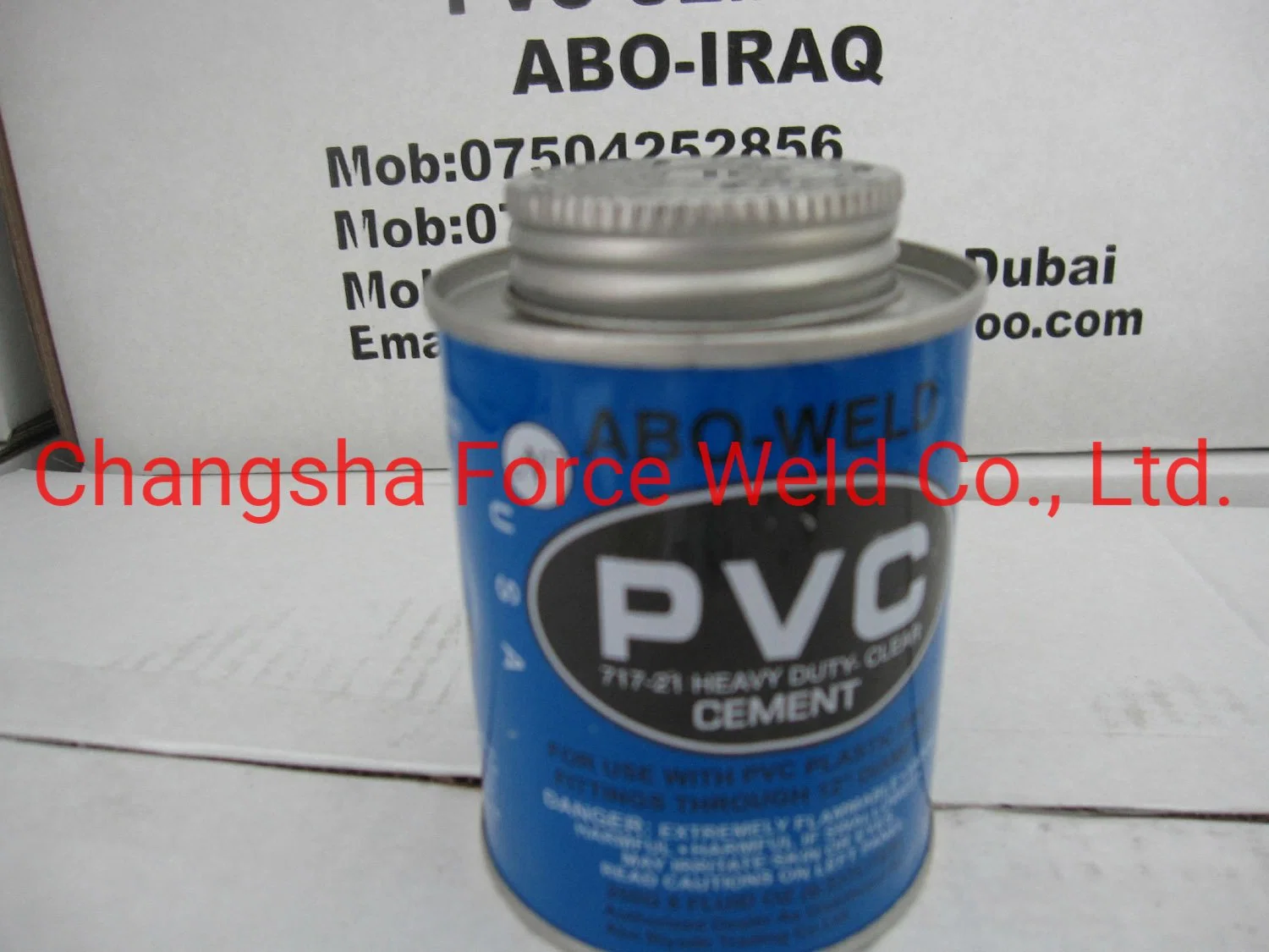 717 tubo de PVC transparente adhesivo pegamento CPVC cemento disolvente UPVC