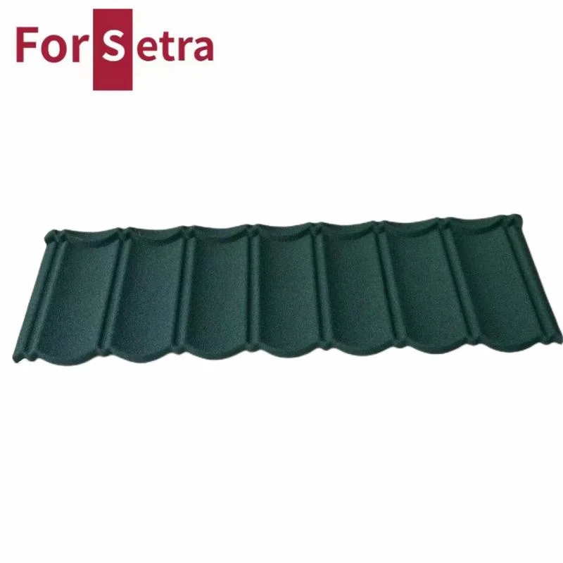 Corrugated Roof Color New Building Material Heat Insulation Metal Stone Coated Roofing Tiles with Accessories